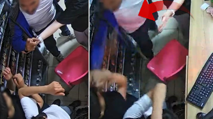 Kemiklerinizi kırarım’ diyerek saldırdı 2 çocuğu markette darbetti