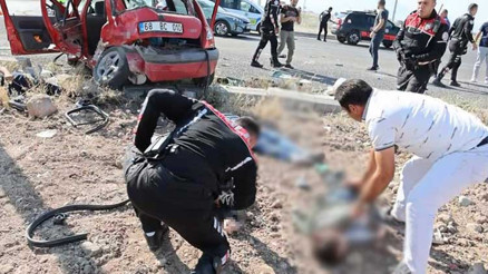 Üniversite sınavına gidiyorlardı... Aksarayda feci trafik kazası: 1 ölü, 10 yaralı