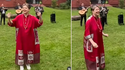 Ünlü yıldız doğum günü için evine müzik grubu çağırdı... Bir neşe, pür neşe yeni yaşına girdi