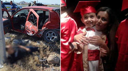 YKSye giderken kazada ölen anne son yolculuğuna uğurlandı... 2 oğlu yaşam mücadelesi veriyor