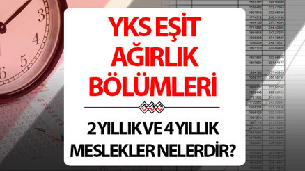 YKS EŞİT AĞIRLIK (EA) BÖLÜMLERİ VE TABAN PUANLARI, KONTENJANLARI 2025 || 2025 Eşit Ağırlık (EA) 2 yıllık ve 4 yıllık meslekler YKS EŞİT AĞIRLIK (EA) BÖLÜMLERİ VE TABAN PUANLARI, KONTENJANLARI 2025 || 2025 Eşit Ağırlık (EA) 2 yıllık ve 4 yıllık meslekler