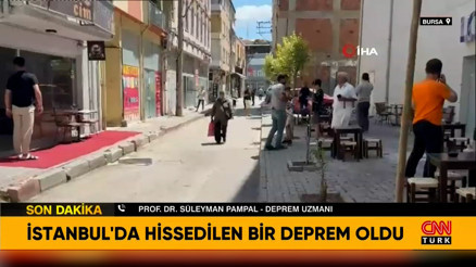 Bursada deprem İstanbulda da hissedildi Bursada deprem İstanbulda da hissedildi