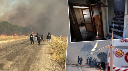 Son dakika: Alevlerle mücadele... Yangın bölgelerinde korkutan tablo | İzmirdeki yangından acı haber