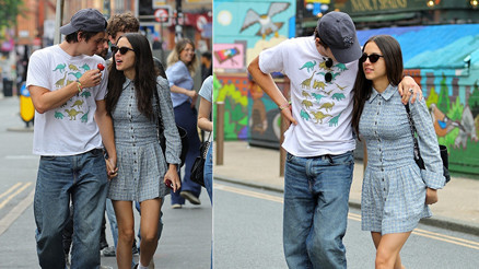 Genç şarkıcı gönlünün prensini buldu… Sevgilisine elleriyle çilek yedirdi