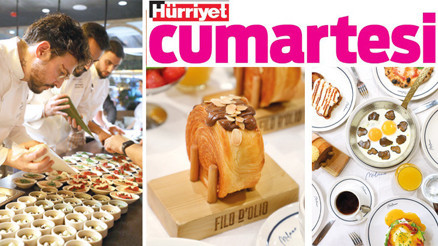 Çeşit çeşit kruvasanlar, trüflü göz yumurtalar... Çeşit çeşit kruvasanlar, trüflü göz yumurtalar...