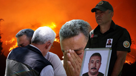 Şehit dozer operatörü İbrahim Demire gözyaşlarıyla veda Şehit dozer operatörü İbrahim Demire gözyaşlarıyla veda