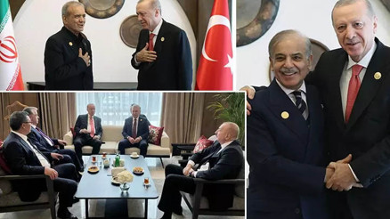 Cumhurbaşkanı Erdoğandan Azerbaycan’da diplomasi trafiği