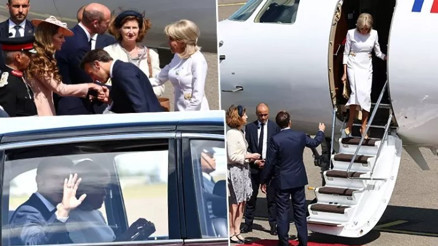 Macron çifti yine gündemde: Brigitte bu kez de eşinin elini tutmadı