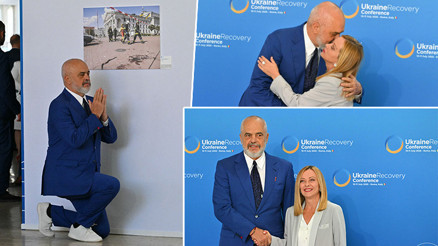 Arnavutluk lideri Edi Rama bir kez daha Meloni karşısında diz çöktü