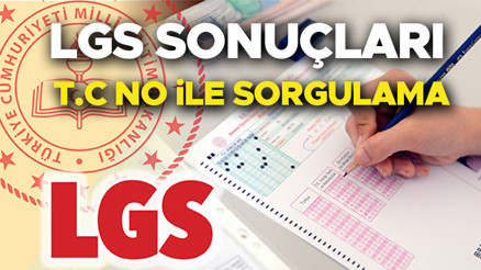 LGS SONUÇLARI 2025 AÇIKLANDI: İŞTE LGS SONUÇ SORGULAMA/GÖRÜNTÜLEME EKRANI MEB.GOV.TR (T.C No ile tıkla ÖĞREN) LGS sonuçlarına nereden bakılır MEB E-Okul 2025 Liselere Geçiş Sistemi (LGS) sonuçları için tıklayın