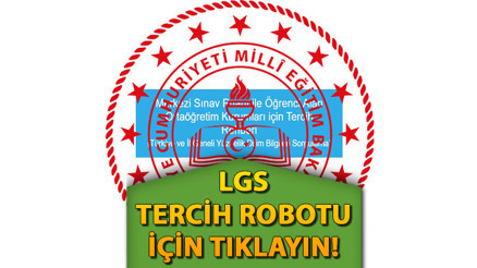 LGS TERCİH ROBOTU 2025 VE LGS TERCİH KILAVUZU İÇİN TIKLAYIN🔴 Meb.gov.tr ile LGS tercih robotu 2025 ekranı açıldı LGS - Lise tercih robotu e-Okul sorgulama nasıl yapılır LGS TERCİH ROBOTU 2025 VE LGS TERCİH KILAVUZU İÇİN TIKLAYIN🔴 Meb.gov.tr ile LGS tercih robotu 2025 ekranı açıldı LGS - Lise tercih robotu e-Okul sorgulama nasıl yapılır