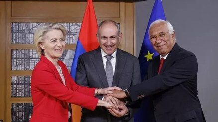 Ermenistan Başbakanı Paşinyan, Antonio Costa ve Ursula von der Leyen ile bir araya geldi