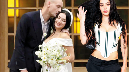 Çılgın çift evlendi