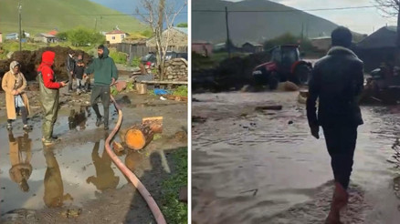 Ardahanda sağanak yağış sele neden oldu