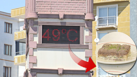 Kentte öğle saatlerinde hayat durdu Hava sıcaklığı 49 dereceye çıktı | Vatandaş sıcaktan korunmanın yolunu buldu