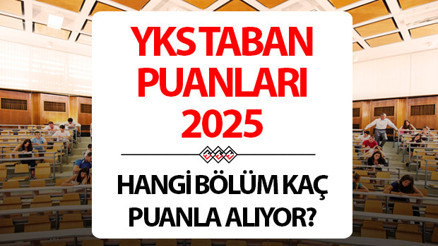 YKS TABAN PUANLARI 2025: 4 yıllık ve 2 yıllık üniversite taban puanları tablosu.. 2024-2025 üniversite taban ve tavan puanları listesi