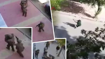 Polis memurunu vuran şüpheli özel harekat tarafından böyle etkisiz hale getirildi