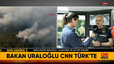 Bakan Uraloğlu Bursadaki orman yangınında son durumu açıkladı