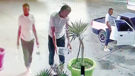 Bursa’da orman yakan hain kamerada