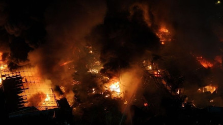 Çekmeköyde korkutan yangın