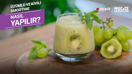 Üzümlü ve kivili smoothie nasıl yapılır | Mucize Lezzetler
