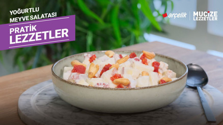 Yoğurtlu meyve salatası tarifi | Mucize Lezzetler