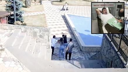 Parktaki çifti uyaran muhtar bıçaklandı: O anlar kamerada