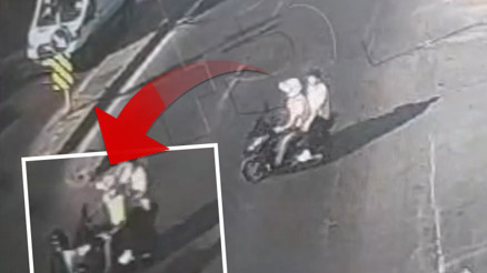 Sarıyer’de iki motosikletin kafa kafaya çarpıştığı kaza kamerada