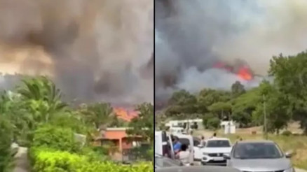 İspanya’da karavan yangını felakete dönüştü: Tatilciler plajlardan tahliye edildi