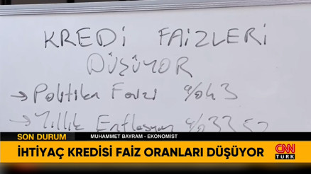 TCMB faiz kararı sonrası ihtiyaç kredisi faizleri düştü
