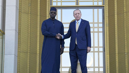 Cumhurbaşkanı Erdoğan, Senegal Başbakanı Sonkoyu resmi törenle karşıladı
