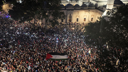 Son dakika... Beyazıttan Ayasofyaya Gazze yürüyüşü
