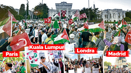 Dünya ‘Gazze’ diye haykırdı