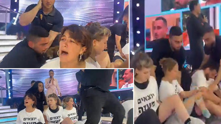 İsrailde canlı yayında ateşkes çağrısı: İsrailli aktivistler stüdyoyu bastı