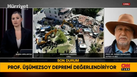 Prof. Dr. Şener Üşümezsoy, 6.1lik Balıkesir depremi sonrası açıklamalarda bulundu
