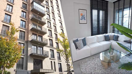 Ünlü oyuncu eşi ve kızıyla 2+1 bu evde yaşıyor