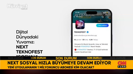 Next Sosyal, hızla büyümeye devam ediyor