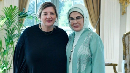 Emine Erdoğan, Gürcistan Devlet Başkanının eşi ile görüştü