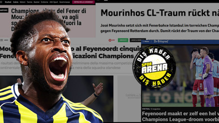 Avrupa basını, Fenerbahçeyi konuşuyor Mourinhodan bir tokat daha Feyenoord, İstanbul cehenneminden kurtulamadı Avrupa basını, Fenerbahçeyi konuşuyor Mourinhodan bir tokat daha Feyenoord, İstanbul cehenneminden kurtulamadı