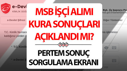 MSB İŞÇİ ALIMI KURA SONUÇLARI SORGULAMA 2025 (KAZANANLAR İSİM LİSTESİ ÖĞRENME) || 2025 MSB kura sonuçları ne zaman açıklanacak, açıklandı mı Millî Savunma Bakanlığı 3 bin 97 işçi alımı kura sonuçları nasıl öğrenilir Gözler PERTEM sonuç ekranında MSB İŞÇİ ALIMI KURA SONUÇLARI SORGULAMA 2025 (KAZANANLAR İSİM LİSTESİ ÖĞRENME) || 2025 MSB kura sonuçları ne zaman açıklanacak, açıklandı mı Millî Savunma Bakanlığı 3 bin 97 işçi alımı kura sonuçları nasıl öğrenilir Gözler PERTEM sonuç ekranında