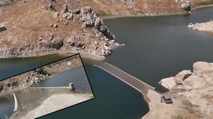 30 yıl önce yapılmıştı... Baraj suyu çekilince ortaya çıktı