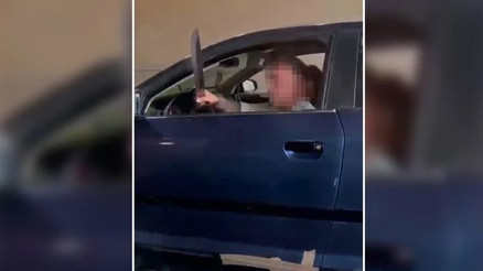 Ankarada trafik tartışmasında camdan kılıç savurdu; o anlar kamerada