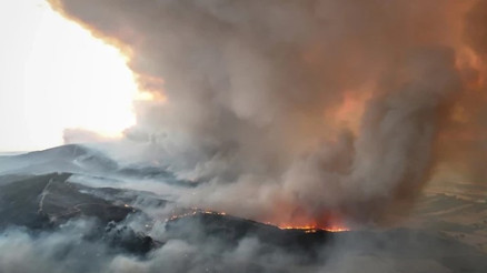 Çanakkale’nin Gelibolu ilçesinde orman yangını sürüyor