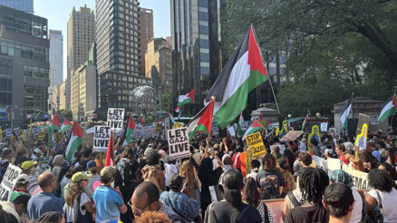 New Yorkta İsrail protestosu: Binlerce kişi haykırdı