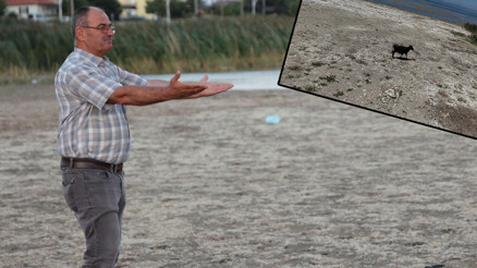 Tüm Türkiye’nin başı sağ olsun dedi ve uyardı Kıyıdan 300 metre çekildi | Korkutan görüntüler ortaya çıktı