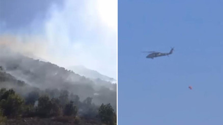 Hakkari Yüksekovada orman yangını
