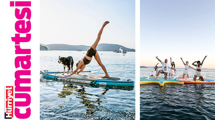 Su üzerinde denge ve dinginlik