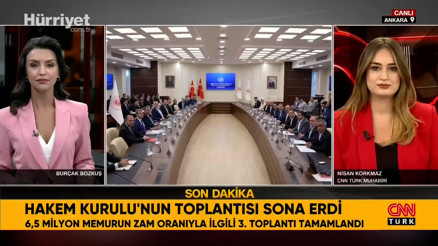 Milyonlarca memurun zam oranı için Hakem Kurulunun toplantısı sona erdi Milyonlarca memurun zam oranı için Hakem Kurulunun toplantısı sona erdi