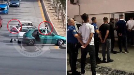Bakan Yerlikaya Gereği yapıldı diyerek duyurdu Trafikte sürücüye bıçak ve kılıçla saldıran şüpheliler gözaltına alındı