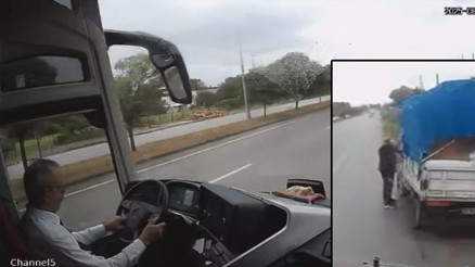 Samsunda 2 kişinin öldüğü otobüs kazasının dehşet görüntüleri ortaya çıktı